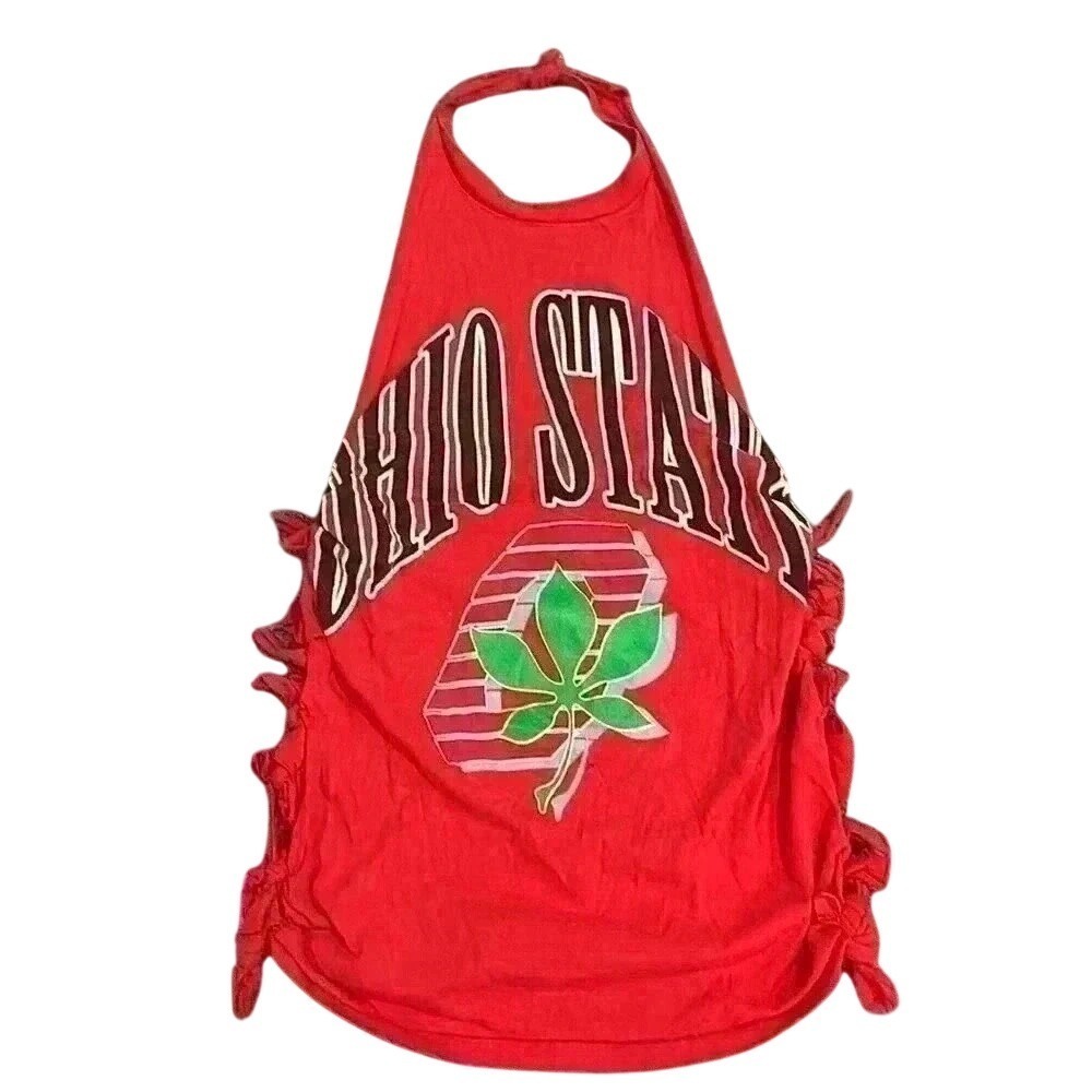 Ohio State backless mini dress made out of vintage T-shirt
